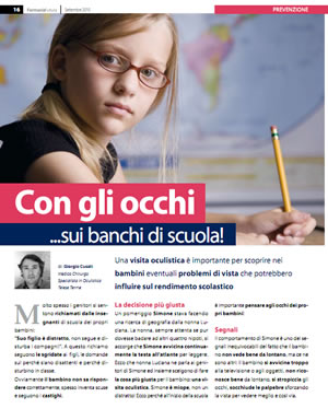 Con gli occhi sui banchi di scuola